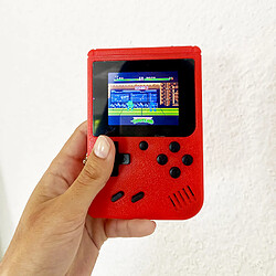 Shop Story SHOP-STORY - GAME BOX RED : Console de Jeux Portable avec 400 Jeux Retro Vintage Batterie Rechargeable Connection TV Couleur rouge