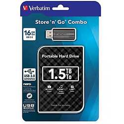 Verbatim Store-n-Go 1.5TB disque dur externe 1500 Go Noir