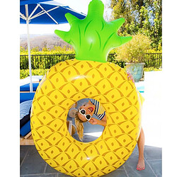 Wewoo Bouée Anneau de natation gonflable ananas gonflable, taille gonflée: 155 x 95cm pas cher