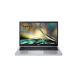 Portable ACER Aspire A315-510P-39K0 Gris Intel Core i3-N305 8Go LPDDR5X 512GoSSD Intel UHD Graphics WIN11 15.6" FHD Mate 60Hz NX.KDHEF.004