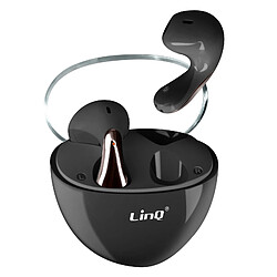 LinQ Écouteurs Bluetooth Intra-auriculaires Design Goutte D'eau et Boîtier Noir 