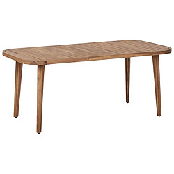 Beliani Table de jardin Bois Bois clair PARAGGI