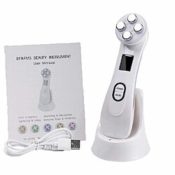 Justgreenbox Mesotherapy Electroporation Radio Frequency Facial Care Device Lift Tighten Beauty Machine, Blanc 