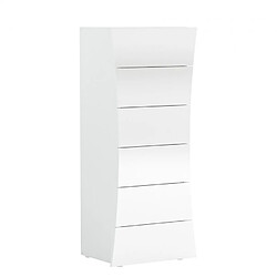 Avis Ahd Amazing Home Design Commode Chambre 6 Tiroirs Blanc Brillant Arco Septet