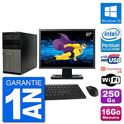 PC Tour Dell 7020 Ecran 27" Intel G3220 RAM 16Go Disque 250Go Windows 10 Wifi · Occasion 