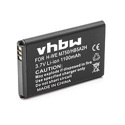 vhbw Li-Ion batterie 700mAh (3.7V) pour téléphone portable mobil smartphone comme Huawei HB5A2H 