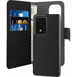 PURO Étui pour Galaxy S20 Ultra Folio 2 en 1 avec Coque Magnétique et Porte-cartes Noir