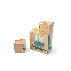 Trixie Baby Puzzle cubes en bois - Animaux 