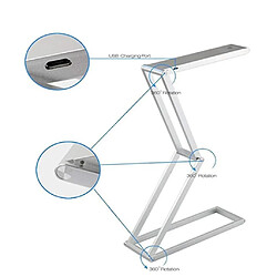 Acheter Universal Lampe de table pliante dimmable de lecture USB en métal(Or rose)