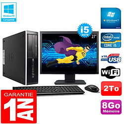 PC HP Compaq Pro 6300 SFF I5-3470 8Go 2To Graveur DVD Wifi W7 Ecran 27" - Occasion