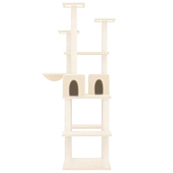 Avis Arbre à chat avec griffoirs,niche pour chat en sisal Crème 167 cm -MN88946