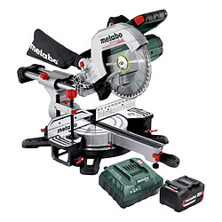 Metabo KGS 18 LTX BL 254 Scie a onglet radiale sans fil 18 V 254 mm Brushless ( 614254920 ) + 1x batterie 4,0 Ah + kit chargeur 