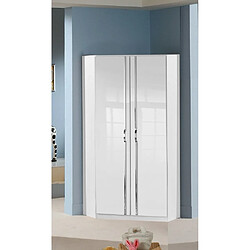 Acheter Inside 75 Armoire d'angle KROOS blanc brillant