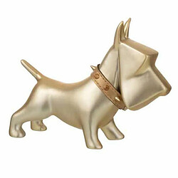 Paris Prix Statuette Déco Chien Céramique 22cm Or 