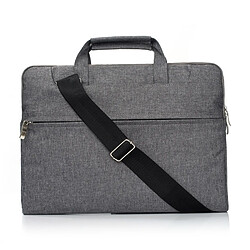 Wewoo Sacoche pour ordinateur portable gris 13,3 pouces et ci-dessous Macbook, Samsung, Lenovo, Sony, DELL Alienware, CHUWI, ASUS, HP Un sac à bandoulière Zipper épaule, 