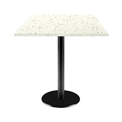 Restootab Table 70x70cm - modèle Rome terrazzo cassata