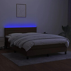 Acheter Sommier à lattes,Cadre à lattes de lit pour Adulte matelas et LED Marron foncé 140x200 cm -MN10077