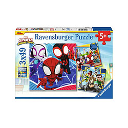 Ravensburger Spidey et ses amis extraordinaires - Puzzle pour enfants (3 x 49 pièces) 