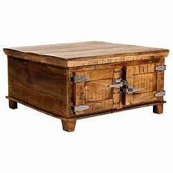 Table Basse Alexandra House Living Marron Bois 85 x 45 x 85 cm 