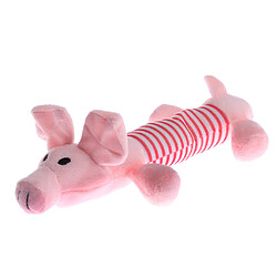 Mignon animal de compagnie chiot mastiquer squeaker squeaky plush sons chien jouer jouets rose porc