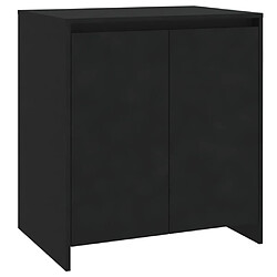 Acheter Maison Chic Ensemble de 2 Buffets,commode,console pour rangement Noir Bois d'ingénierie -MN66498