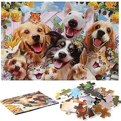 Acheter Universal Puzzle adulte pour puzzle, 1000 pièces pour animaux de compagnie chat et chien puzzle défi puzzle jeu