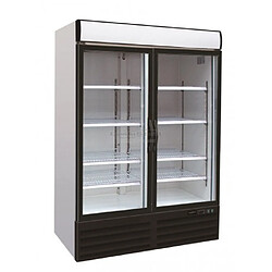 Armoire vitrée 1079 L - Négative - Combisteel - R290Acier peint noir2 PortesVitrée Armoire vitrée 1079 L - Négative - Combisteel - R290 Vitrée