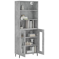 Avis Maison Chic Buffet,Meuble de Rangement,commode pour salon,Cuisine Gris béton 69,5x34x180 cm Bois d'ingénierie -MN58928