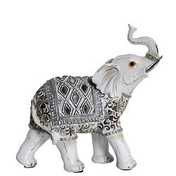 Figurine Décorative Alexandra House Living Blanc Plastique Eléphant 10 x 22 x 21 cm 