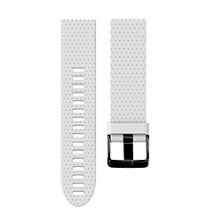 Avis Wewoo Bracelet pour montre connectée Dragonne rapide en silicone amovible Fenix 5S 20mm Blanc