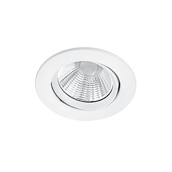 Lumière Downlight encastrable rond moderne blanc mat 3000K IP23