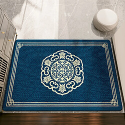 LUUCOZK Tapis de porte d'entrée antidérapant pour entrée intérieure - Marine-80x120cm 