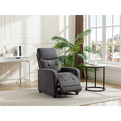 Vente-Unique Fauteuil relax en tissu anthracite JARAMILO