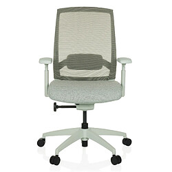 Chaise de bureau / chaise pivotante COLORE dossier résille / assise tissu gris lumière hjh OFFICE