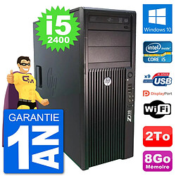 PC Tour HP Z210 Intel Core i5-2400 RAM 8Go Disque Dur 2To Windows 10 Wifi - Occasion