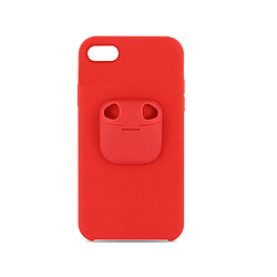 MOOOV Coque semi-rigide Ultimate soft touch 2-en-1 pour iPhone 7/8/SE 2020 - rouge