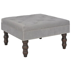 vidaXL Tabouret Gris foncé 60x60x36 cm Velours