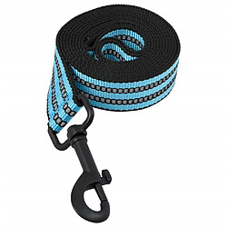 Acheter vidaXL Harnais pour chien avec laisse et collier réglables bleu M