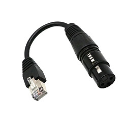 Avis XLR 3 Pin Femêlle À RJ45 Mâle Convertisseur Câble