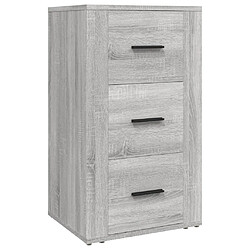 vidaXL Buffet Sonoma gris 40x33x70 cm Bois d'ingénierie