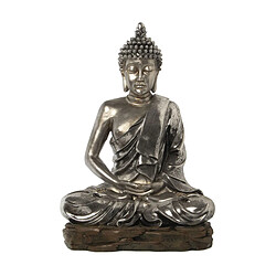 Figurine Décorative Alexandra House Living Argenté Plastique Buda 32 x 52 x 71 cm