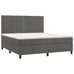 Avis Sommier à lattes,Cadre à lattes de lit pour Adulte matelas et LED Gris foncé 160x200 cm -MN81052