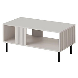 Avis Bestmobilier Timote - table basse - avec niche de rangement - écru - 92 cm