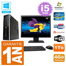 PC HP Compaq 8100 SFF Ecran 19" i5-650 RAM 4Go Disque 1To Graveur DVD Wifi W7 · Occasion 