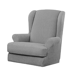 Jacquard Stretch Wing Housse Pour Fauteuil à Dossier Arrière, Housse De Canapé, Gris Clair