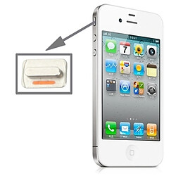 Wewoo Pour iPhone 4S Bouton de commutateur de sourdine de haute qualité 