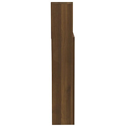 Avis vidaXL Armoire de tête de lit Chêne marron 200x19x103,5 cm