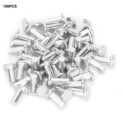 ComfortXL Lot de 100 rivets pleins à tête plate en aluminium gb867 m4 (m4 * 10) 