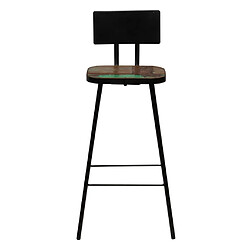 vidaXL Tabourets de bar lot de 4 bois massif de récupération