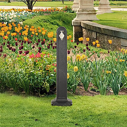 vidaXL Réservoir de jardin avec robinet Anthracite Aspect de pierre